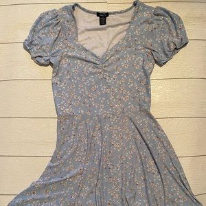 Rue 21 pail blue floral dress.